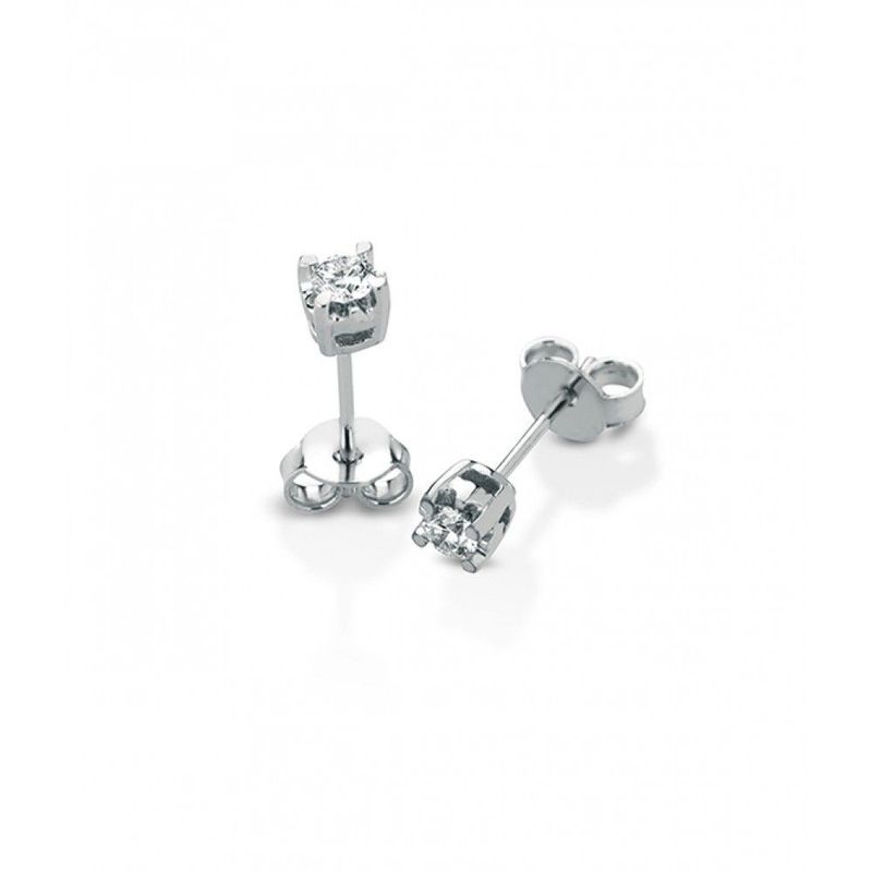Crusado Orecchini Punto Luce in oro bianco 18 kt e Diamanti taglio brillante - Varie Carature