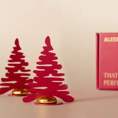 Alessi set 2 segnaposti Bark for Christmas