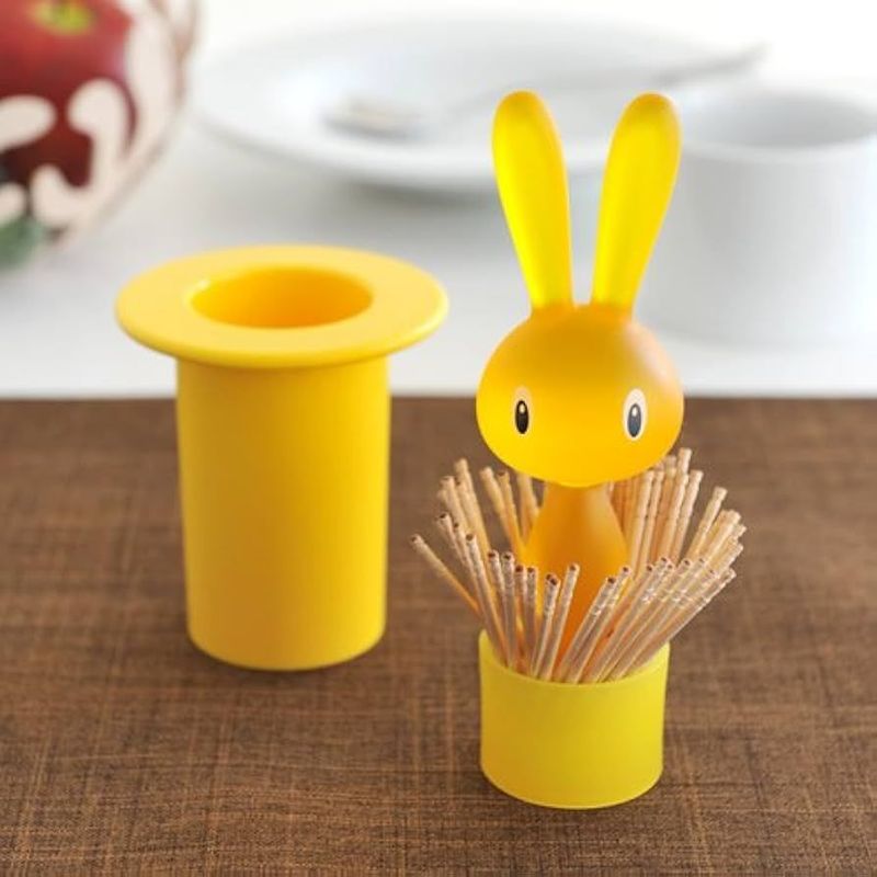 Alessi Porta stuzzicadenti Magic Bunny giallo