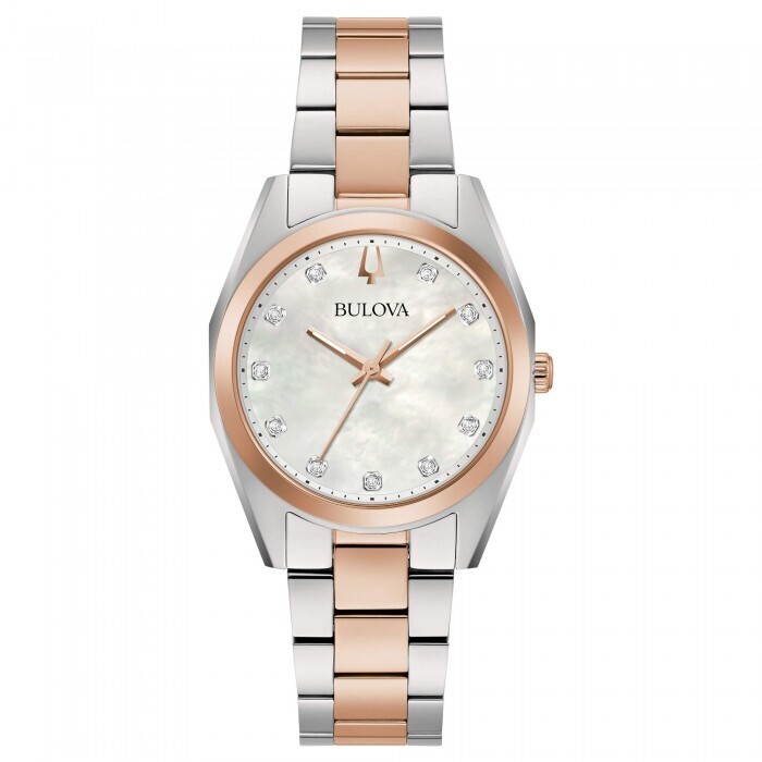 Bulova Surveyor orologio per donna con diamanti 96P207 Bulova Surveyor orologio per donna con diamanti 96P207