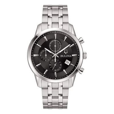 Bulova Sutton Chrono Black 96B412 Orologio Uomo Bulova Sutton Chrono Black 96B412 Orologio Uomo