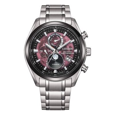 Citizen BY1018-80X Tsuki-yomi Moonphase orologio radiocontrollato uomo