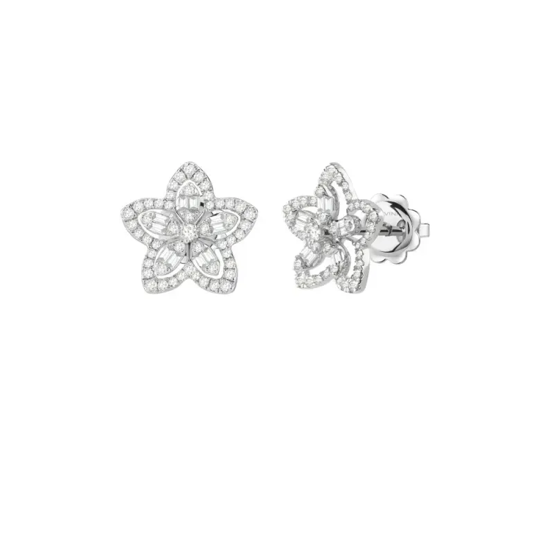 Salvini Damiani Linea MAGIA GARDEN - Orecchini in oro bianco con diamanti ct. 0.45