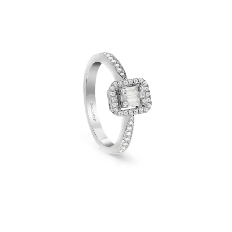 Salvini Damiani Linea MAGIA - Anello in oro bianco con diamanti ct. 0.30 Salvini Damiani Linea MAGIA - Anello in oro bianco con diamanti ct. 0.30