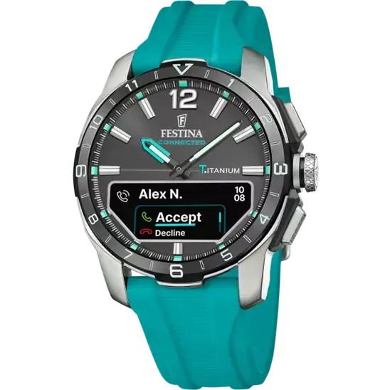 Festina Orologio Ibrido Connected D Verde Acqua Festina Orologio Ibrido Connected D Verde Acqua