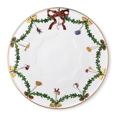 Royal Copenhagen Star Fluted Christmas Dish | Piatto Panettone 32 cm