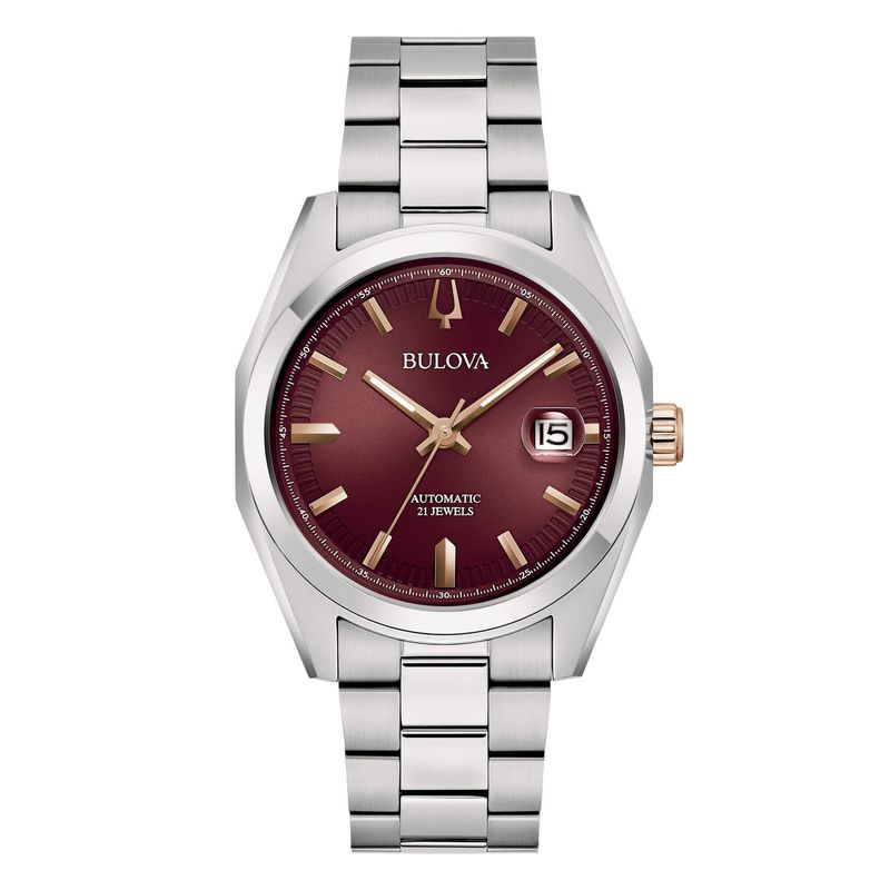 Bulova 98B422 Surveyor Bordeaux Automatic orologio per uomo Bulova 98B422 Surveyor Bordeaux Automatic orologio per uomo