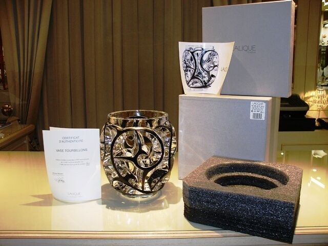 Lalique "Tourbillons" Vase Crystal Limited Edition 862 / 999
