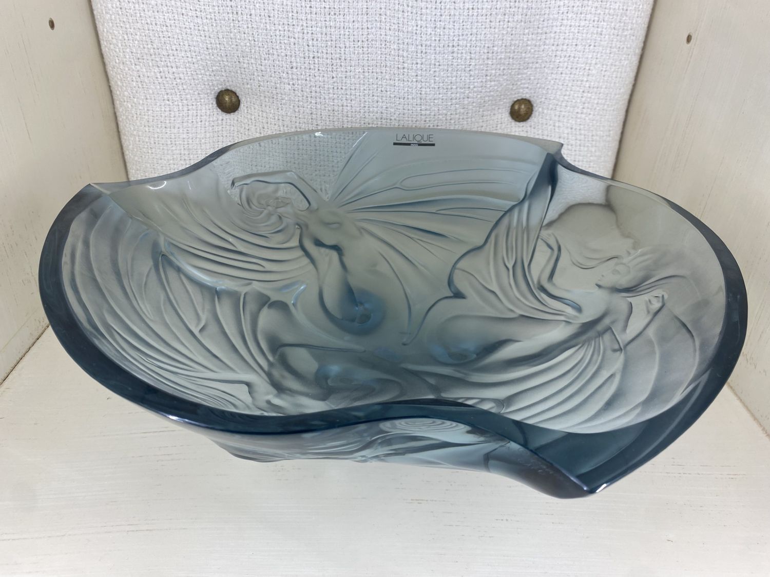Lalique Blue Mermaids Bowl | Centrotavola Lalique Blue Mermaids Bowl | Centrotavola