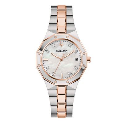Bulova Octagon Lady Diamonds 98P235 Orologio Donna