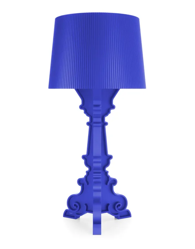 Kartell Bourgie Lampada Da Tavolo Blu Mat