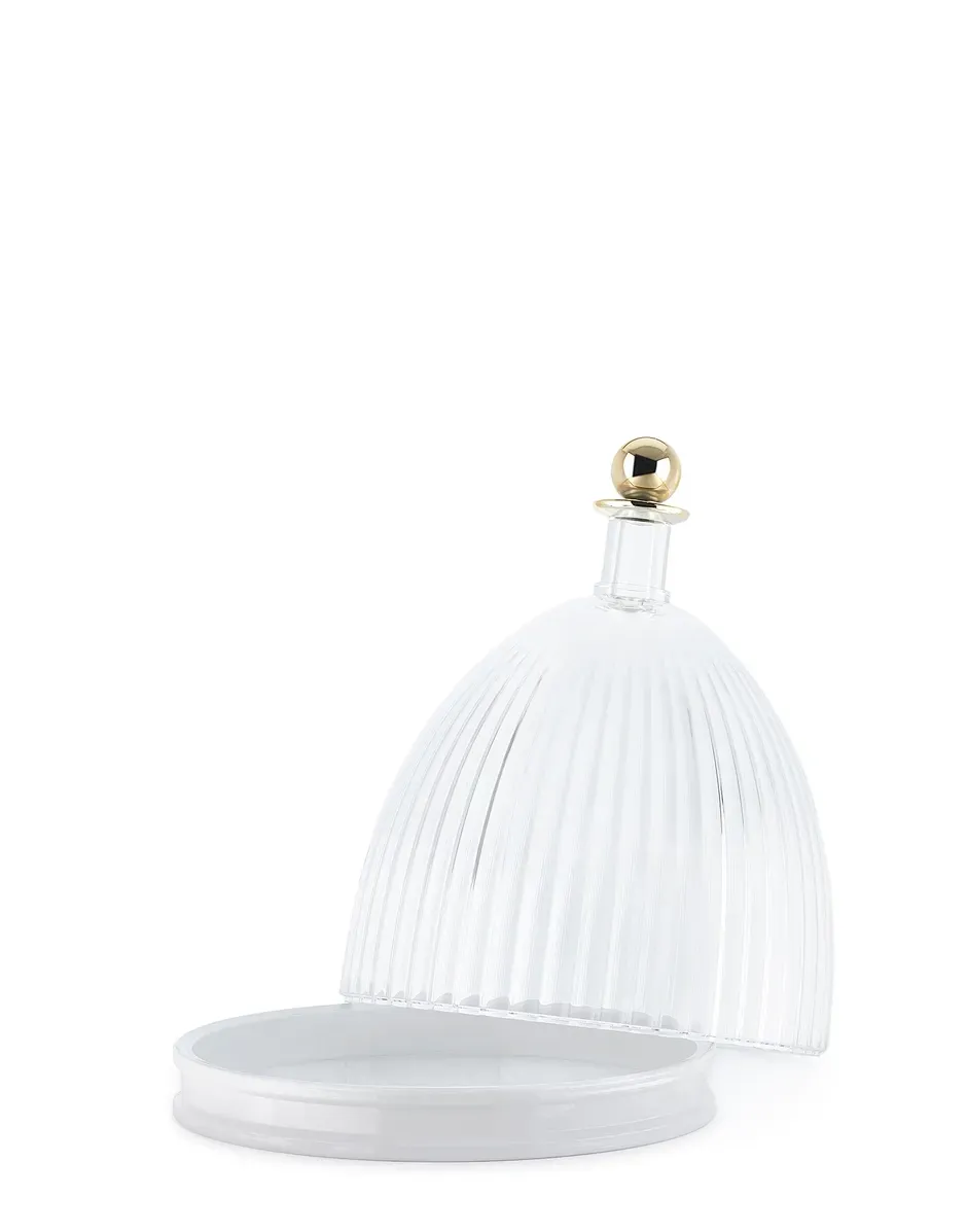 Kartell La Coupole Contenitore - Vari Colori, COLORAZIONE: Bianco/Trasparente