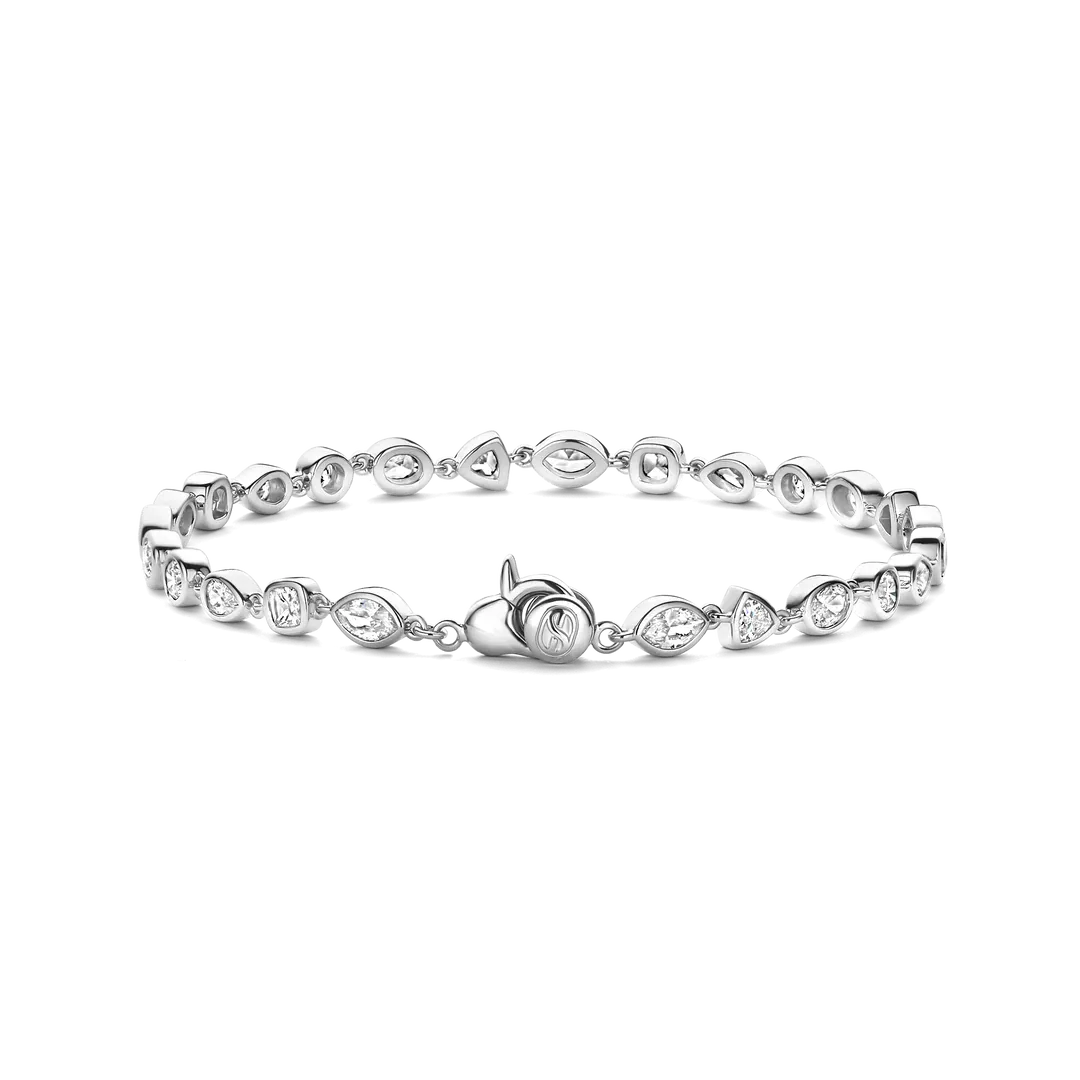 TI SENTO Milano | Bracciale tennis in argento 925 e zirconi