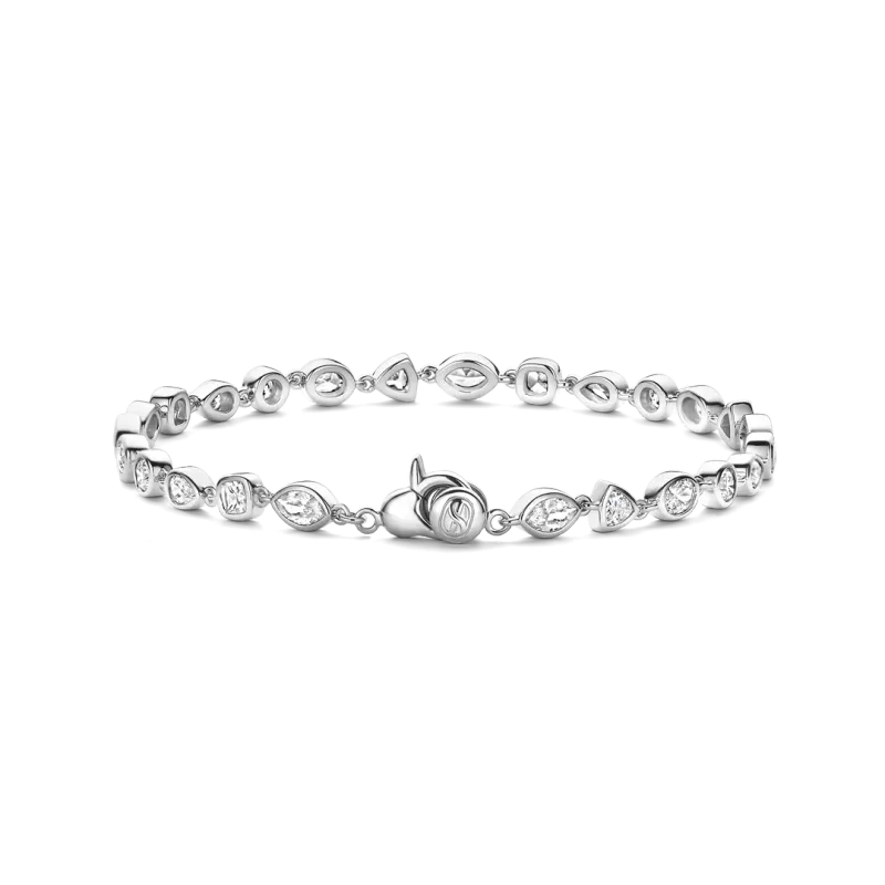 TI SENTO Milano | Bracciale tennis in argento 925 e zirconi