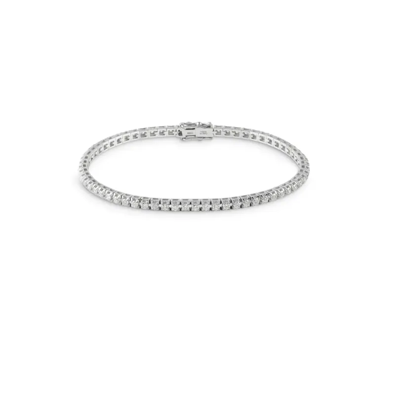 Salvini Damiani Linea BATTITO - Bracciale Tennis/Eternity in oro bianco con diamanti ct. 2.18 Salvini Damiani Linea BATTITO - Bracciale Tennis/Eternity in oro bianco con diamanti ct. 2.18