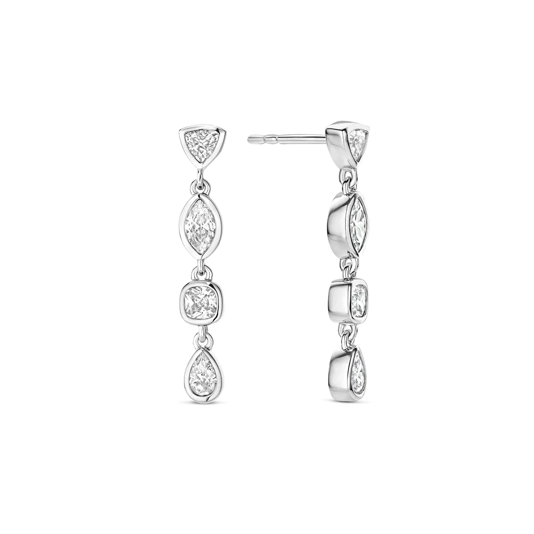 TI SENTO Milano | Orecchini pendenti in argento 925 con zirconi TI SENTO Milano | Orecchini pendenti in argento 925 con zirconi