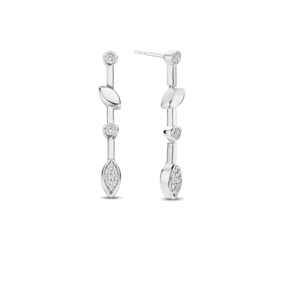 TI SENTO Milano | Orecchini pendenti in argento 925 con zirconi