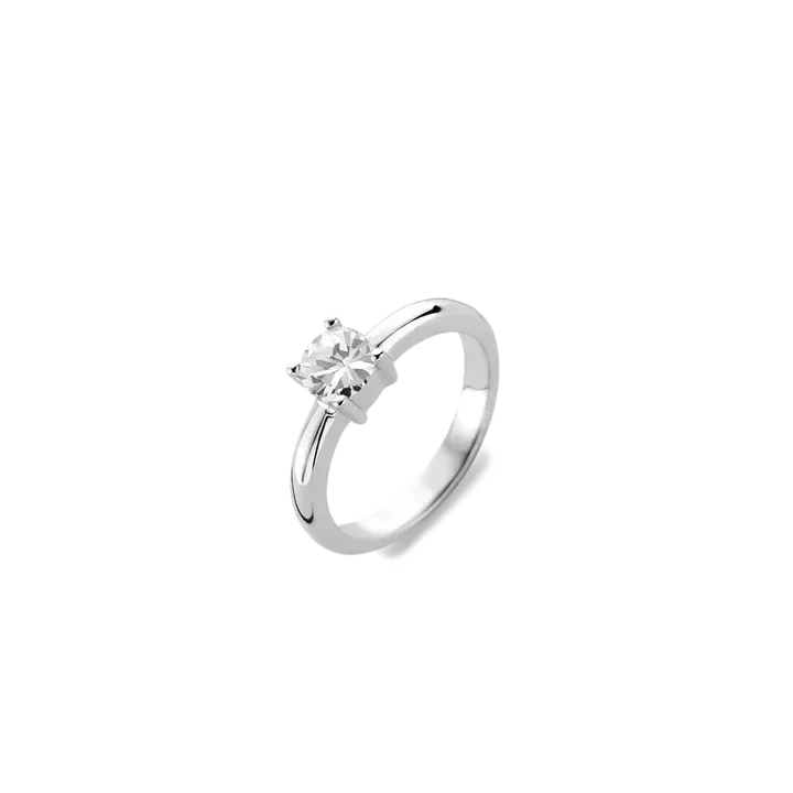 TI SENTO Milano | Anello solitario in argento 925 con zircone