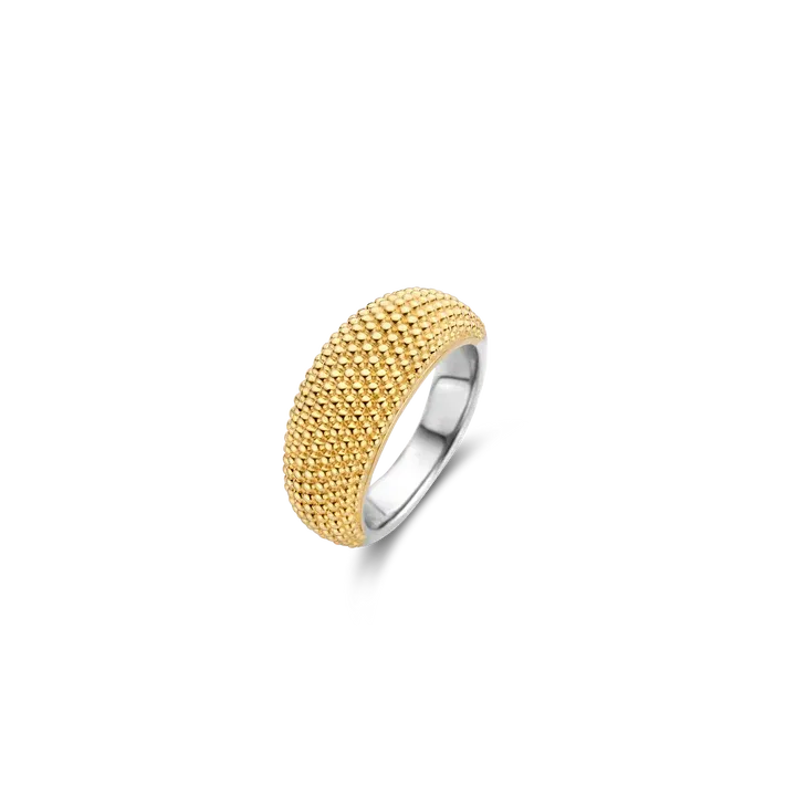 TI SENTO Milano | Anello fascione in argento 925 placcato oro
