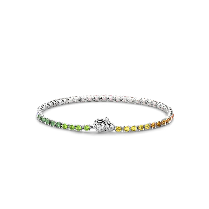 TI SENTO Milano | Bracciale tennis in argento 925 con zirconi multicolor