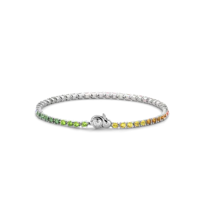TI SENTO Milano | Bracciale tennis in argento 925 con zirconi multicolor TI SENTO Milano | Bracciale tennis in argento 925 con zirconi multicolor