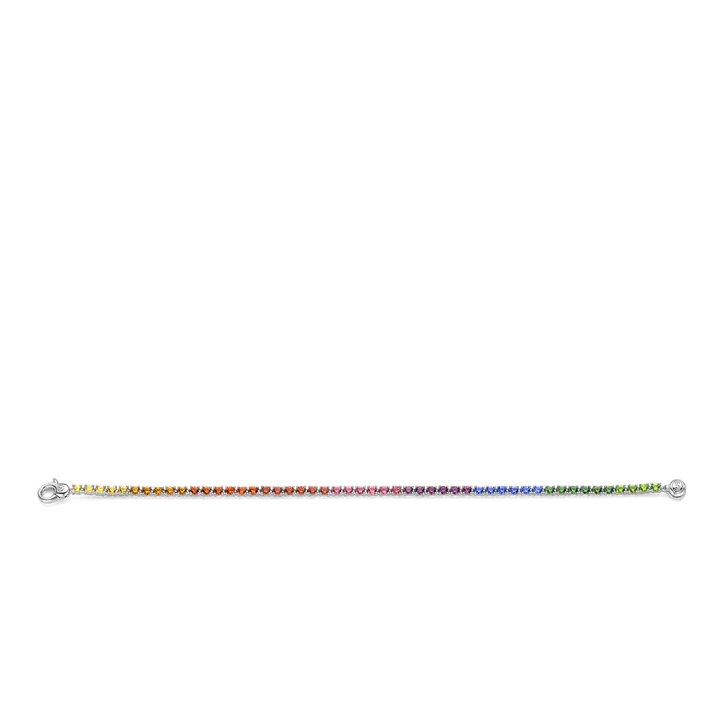 TI SENTO Milano | Bracciale tennis in argento 925 con zirconi multicolor