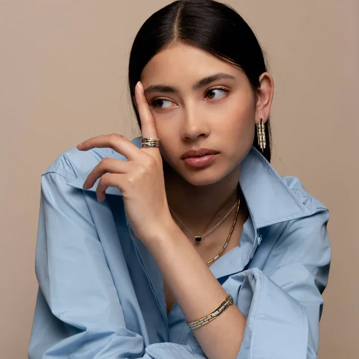 TI SENTO Milano | Bracciale bicolore in argento 925 placcato in oro giallo