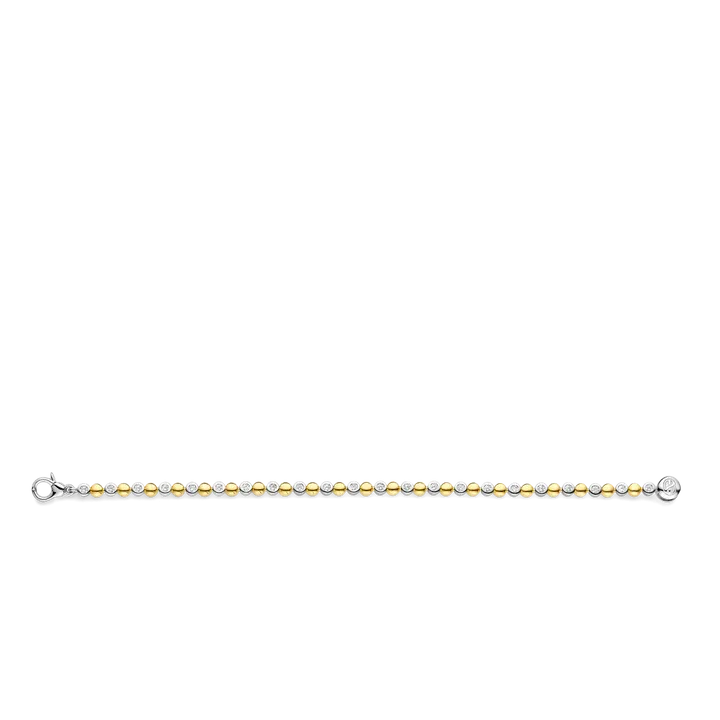 TI SENTO Milano | Bracciale tennis bicolore in argento 925 e zirconi
