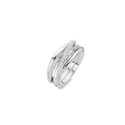TI SENTO Milano | Anello fascione in argento 925 e zirconi TI SENTO Milano | Anello fascione in argento 925 e zirconi