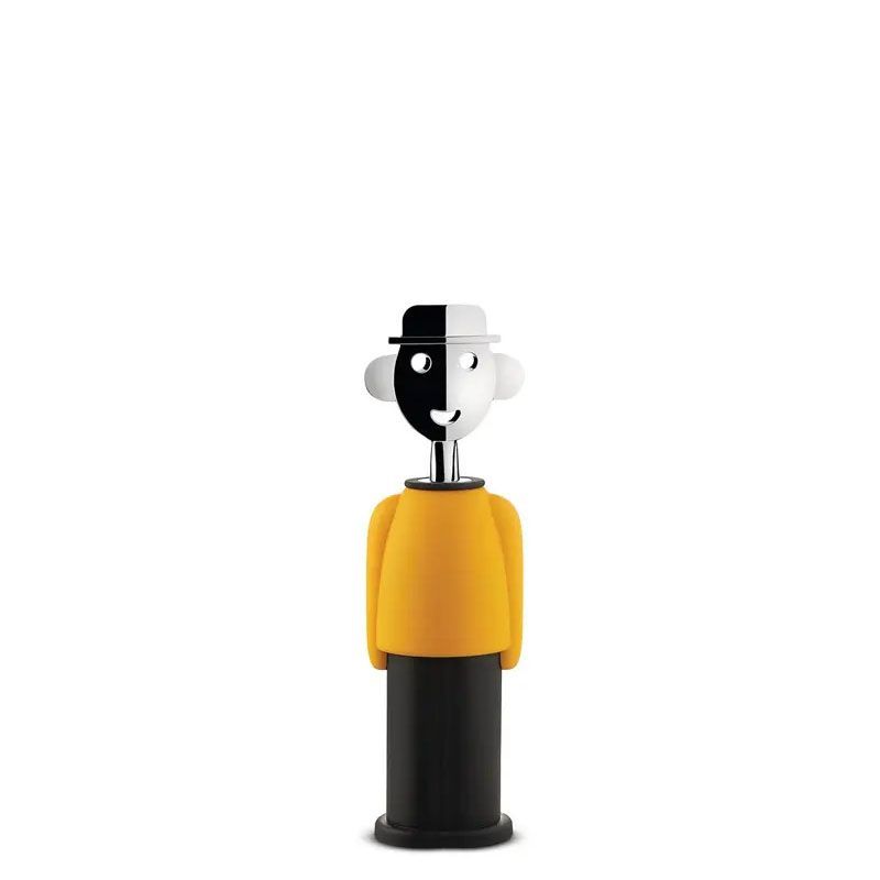 Alessi Cavatappi Alessandro M. giallo e nero Alessi Cavatappi Alessandro M. giallo e nero