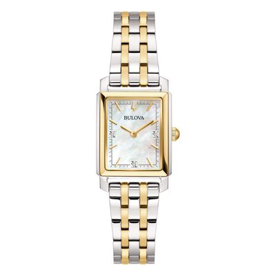 Bulova 98P220 Sutton Tank bicolore diamonds orologio donna