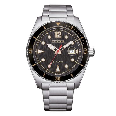 Citizen Marine Nero AW1888-53E orologio eco-drive per uomo