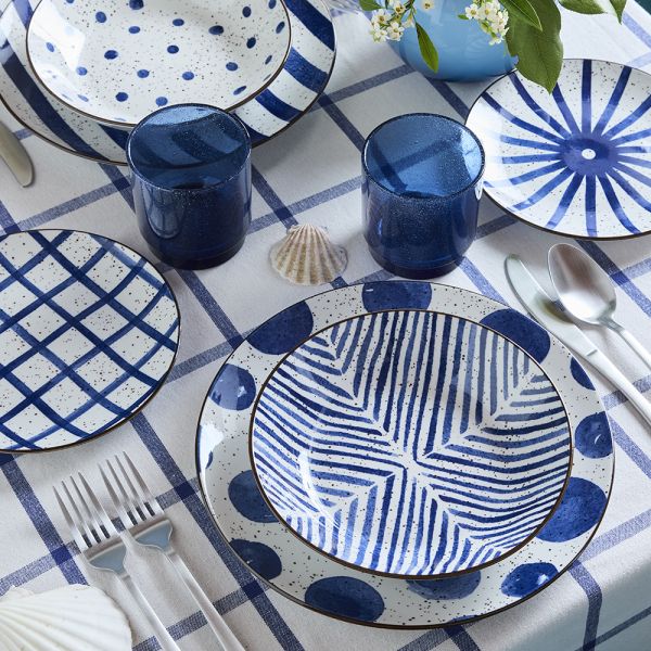 Andrea Fontebasso 1760 by Tognana Servizio di Piatti Blue Mirage 18 pezzi