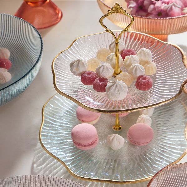 Andrea Fontebasso 1760 by Tognana Alzata 2 ripiani Galassia Lilla/Azzurro