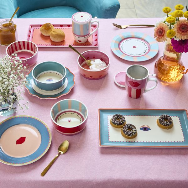 Andrea Fontebasso 1760 by Tognana Piatto Rettangolare Dessert Cuore 32x17 cm