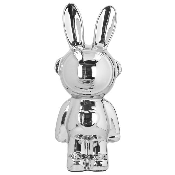 Andrea Fontebasso 1760 by Tognana Salvadanaio 28 cm Rabbit Argento