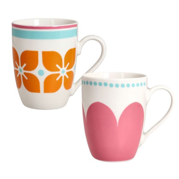 Andrea Fontebasso 1760 by Tognana Tazze Mug Set 2 pezzi New Milk & Coffee Madame