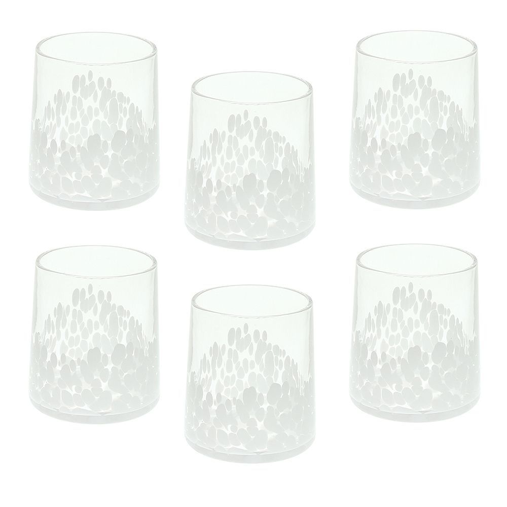 Andrea Fontebasso 1760 by Tognana Set 6 Bicchieri White Venezia