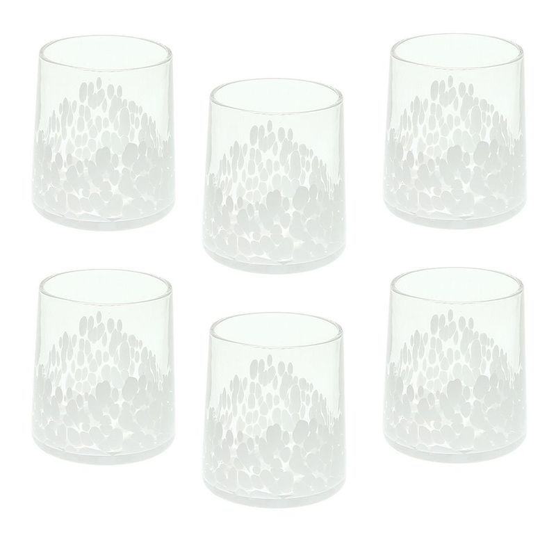 Andrea Fontebasso 1760 by Tognana Set 6 Bicchieri White Venezia