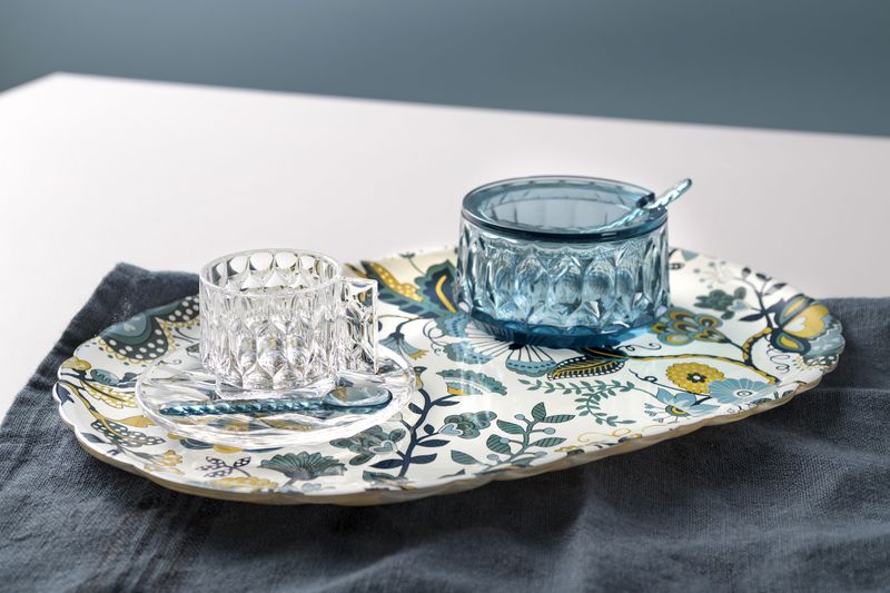 Kartell Vassoio Jellies Liberty Mabelle Cream Azzurro
