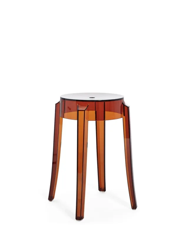 Kartell Sgabello Charles Ghost Ambra