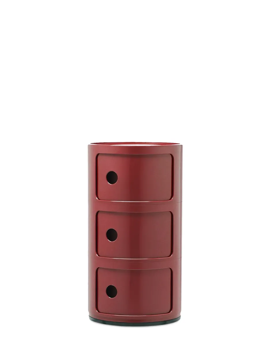 Kartell Contenitore Componibile New Colors 3 elementi Bordeaux