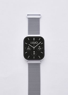 Liu Jo SWLJ217 Smartwatch Voice Curved Argento con doppio cinturino nero Liu Jo SWLJ217 Smartwatch Voice Curved Argento con doppio cinturino nero