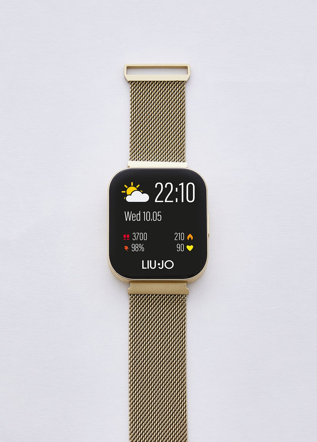 Liu Jo SWLJ218 Smartwatch Voice Curved Oro con doppio cinturino nero