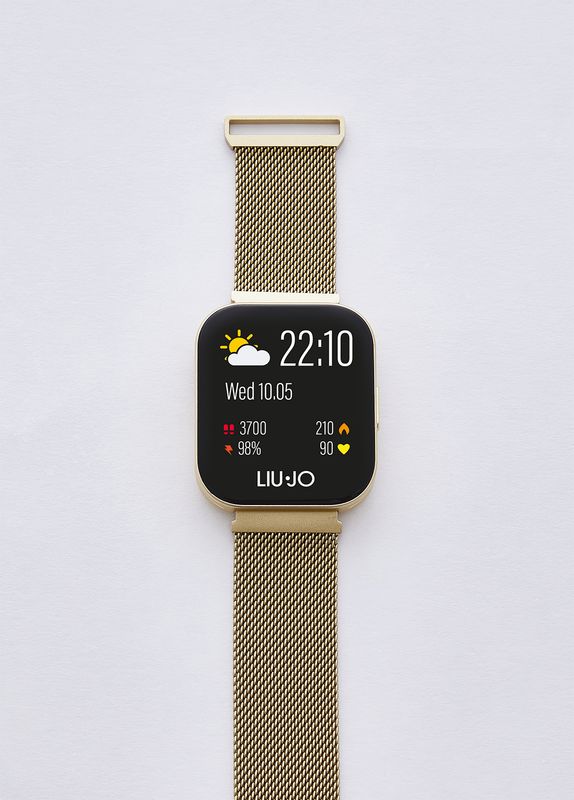Liu Jo SWLJ218 Smartwatch Voice Curved Oro con doppio cinturino nero Liu Jo SWLJ218 Smartwatch Voice Curved Oro con doppio cinturino nero