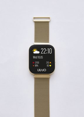 Liu Jo SWLJ218 Smartwatch Voice Curved Oro con doppio cinturino nero Liu Jo SWLJ218 Smartwatch Voice Curved Oro con doppio cinturino nero