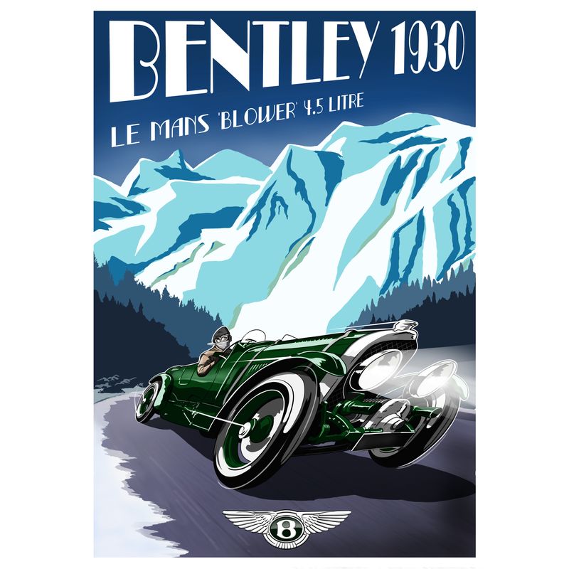 Bentley Car Poster