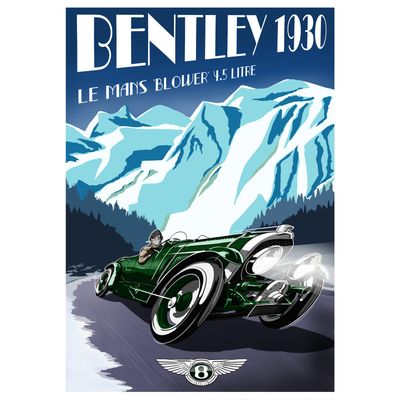 Bentley Car Poster