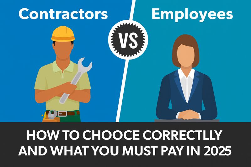 Contractors vs Employees: How to Choose Correctly and What You Must Pay in 2025 - Online Workshop