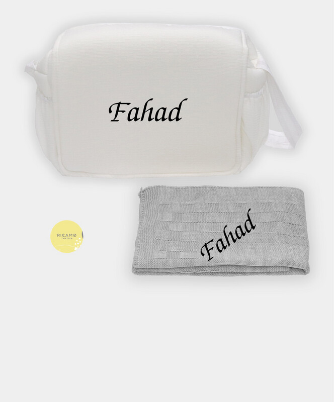 Bag With Grey Blanket
